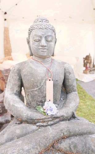 Steinfigur Bali Buddha sitzend - Höhe: 60 cm