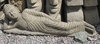 Wunderschöner liegender Buddha aus Lavastein