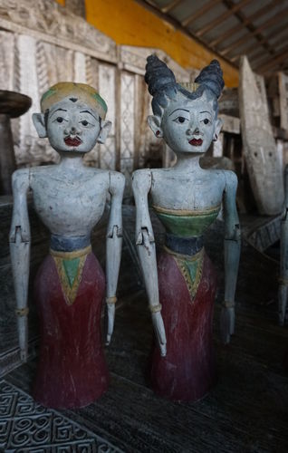 Besonders! Antike Holzfiguren  Indonesisches Hochzeitspaar UNIKAT